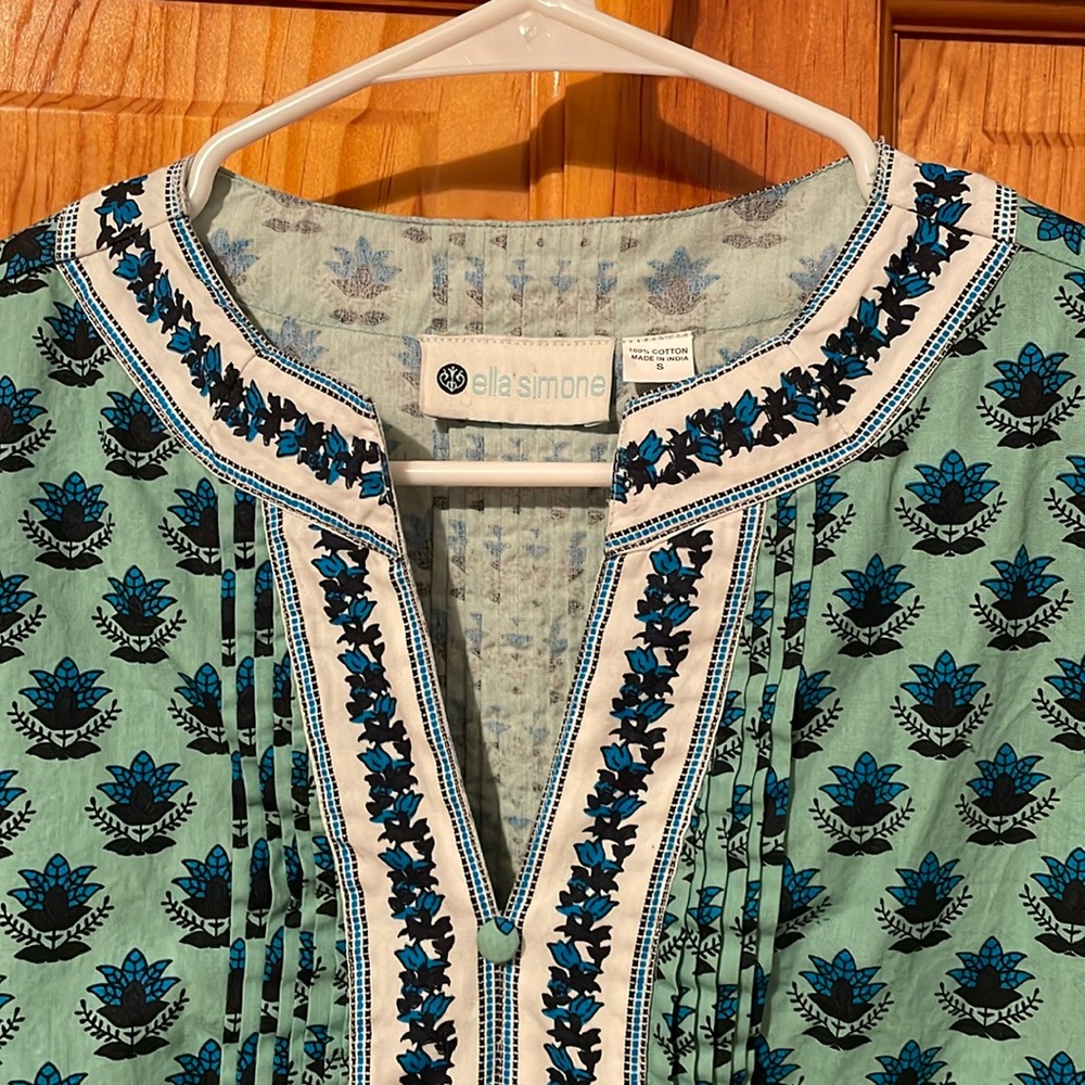 Ella Simone block print nightgown